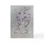 SILLY  PINK  BUNNY CARD