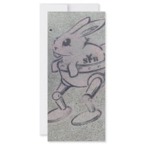 SILLY PINK BUNNY rack cards by ava_talia SILLY PINK BUNNY rack cards