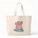 silly pink dancing hippo bags by doonidesignsanimals silly pink dancing hippo bags