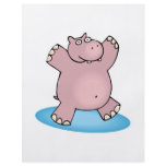 silly pink dancing hippo flyers