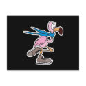 silly pink flamingo ice skating postcards by doonidesignsanimals silly pink flamingo ice skating postcards