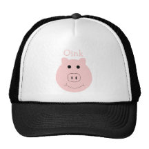 Silly pink pig hat