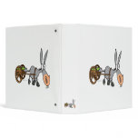 silly plodding donkey mule cartoon binders