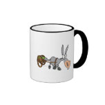 silly plodding donkey mule cartoon coffee mug