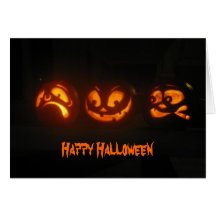 Silly pumpkins greeting cards