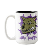 Silly Puppy Halloween Mug