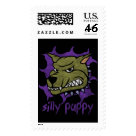 Silly Puppy Halloween Postage