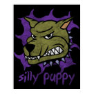 Silly Puppy Halloween Poster