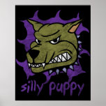 Silly Puppy Halloween Poster posters