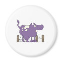 Silly Purple COw magnets