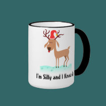 Silly Reindeer Mug mugs