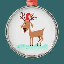 Silly Reindeer Ornament ornaments