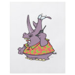 silly rhino on a cellphone cartoon flyers