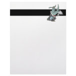 silly rhino waiter butler servant cartoon letterhead