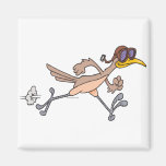 silly roadrunner bird cartoon fridge magnets