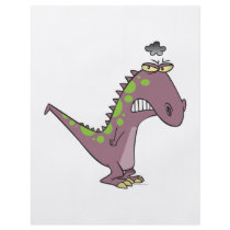 silly sad grumpy dinosaur dino custom flyer