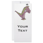silly sad grumpy dinosaur dino custom rack card