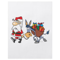 silly santa and christmas donkey flyer