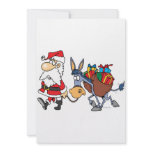 silly santa and christmas donkey custom announcements