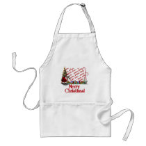 Silly Santa Goose & Ducky Elf aprons