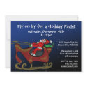 Silly Santa in His Sleigh invitations