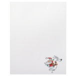 silly santa on a kangaroo funny cartoon letterhead