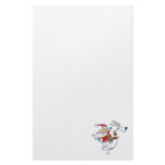 silly santa on a kangaroo funny cartoon stationery design