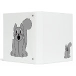 Silly Scared Gray Cat binders