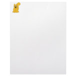 Silly Scared Orange Cat Personalized Letterhead