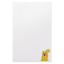 Silly Scared Orange Cat stationery by mydeas Silly Scared Orange Cat stationery