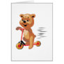 silly scooter bear greeting cards