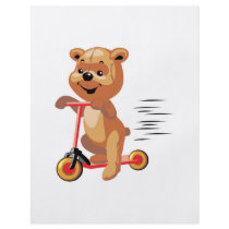 silly scooter bear full color flyer