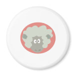 silly sheep face magnets
