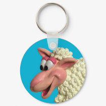 Silly Sheep keychains by AmyVangsgard Silly Sheep keychains