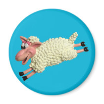 Silly Sheep Refrigerator Magnets