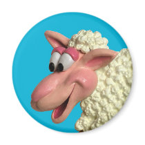 Silly Sheep magnets by AmyVangsgard Silly Sheep magnets