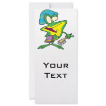 silly shower tubby bath froggy frog cartoon rack card