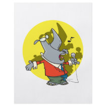 silly singing karaoke rhino cartoon flyers