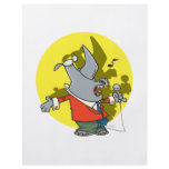silly singing karaoke rhino cartoon flyers