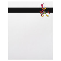 silly singing rooster cartoon personalized letterhead