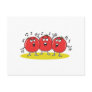 silly singing tomatoes trio post card