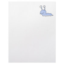 silly sluggy blue monster letterhead