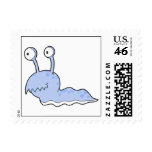 silly sluggy blue monster postage