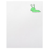 silly sluggy green monster letterhead design