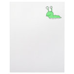 silly sluggy green monster letterhead design
