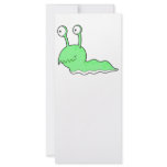 silly sluggy green monster rack cards