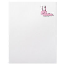silly sluggy pink monster customized letterhead