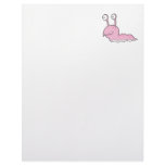 silly sluggy pink monster customized letterhead