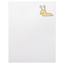 silly sluggy yellow monster letterhead design