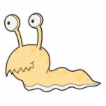 silly sluggy yellow monster photo cut outs